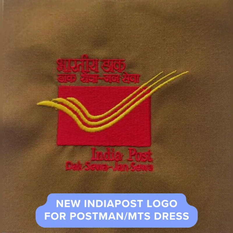 Embroidery New India Post Logo for Postman & MTS Uniform