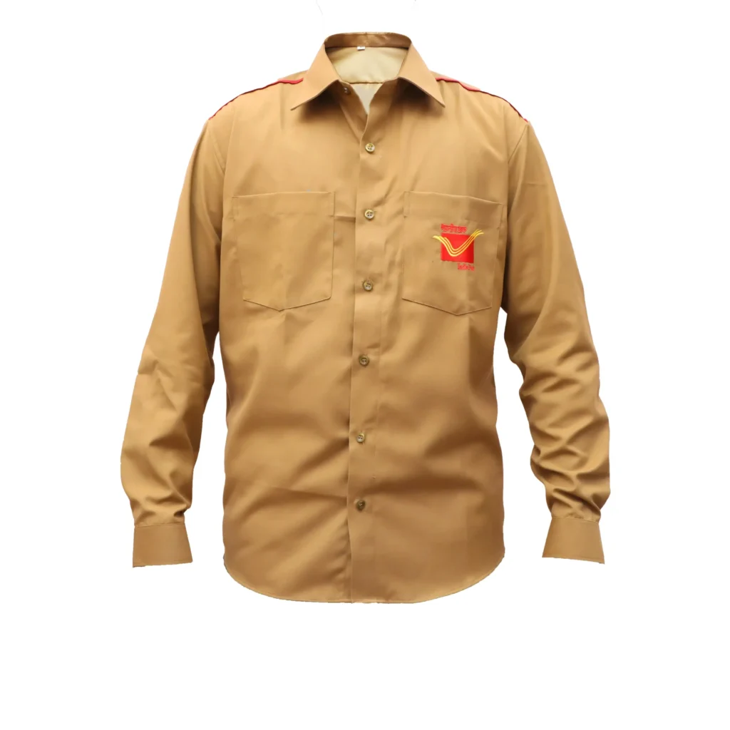 Indiapost Postman/MTS Khaki Uniform Full Sleeve Shirt