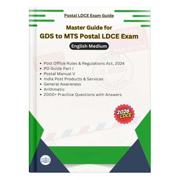 Master Guide for GDS to MTS LDCE Exam 2026 (English Medium ...